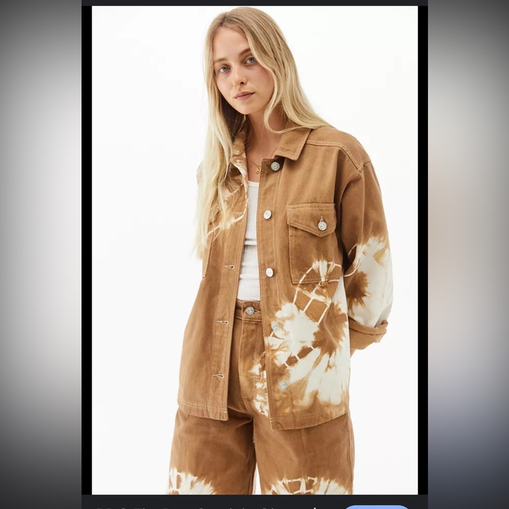 BDG Tan Tie-Dye Jean Jacket